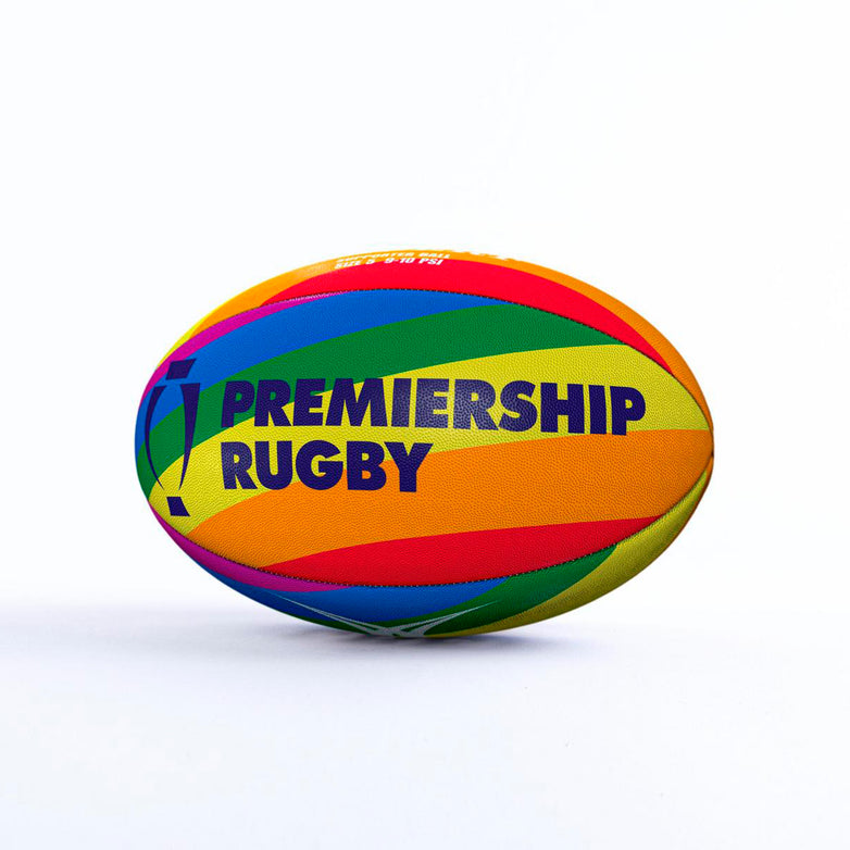 Rainbow Premiership Rugby Ball